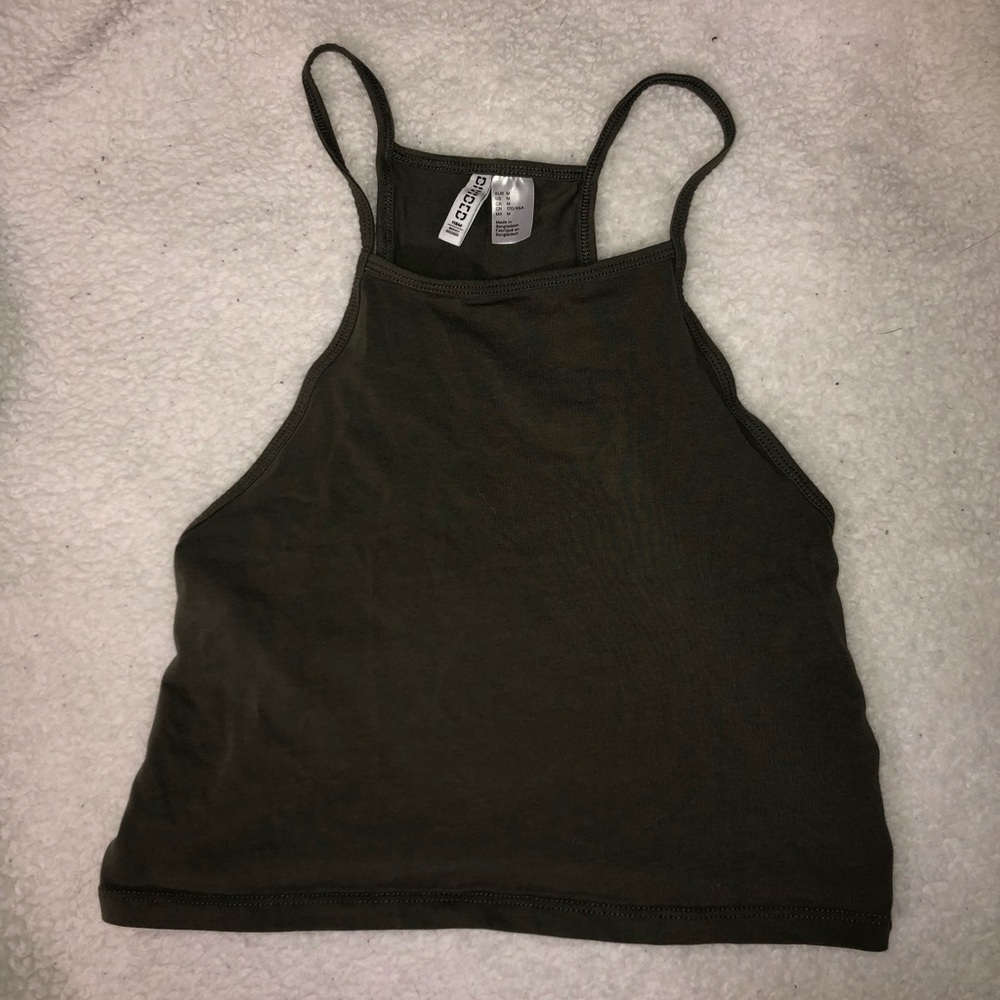 SOLD army green tank top